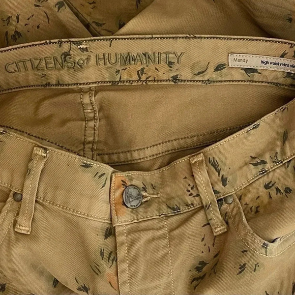 Citizens Of Humanity | Mandy Jeans High Waist Retro Slim Roll Up Floral - Picture 9 of 12